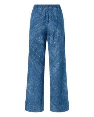 PINKO バンダナ柄ジーンズ ブルー - サムネイル2