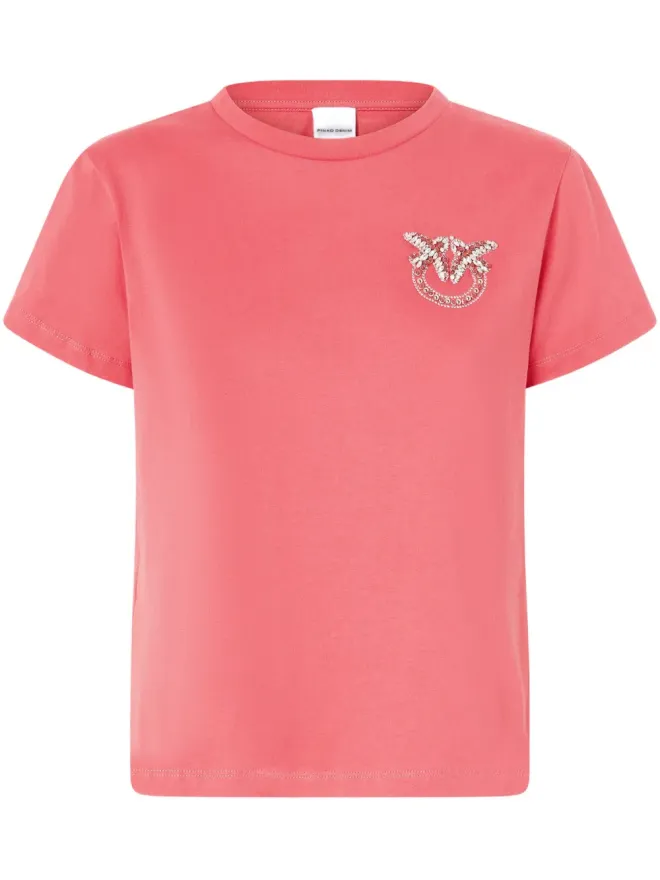 PINKO PINKO Love Birds-刺繍入り Tシャツの商品画像