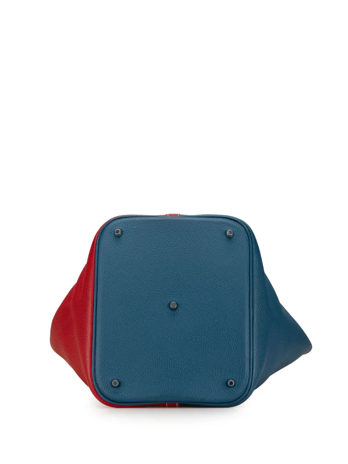 Hermès ビンテージ 2012 バイカラー Clemence Picotin Lock 22 ハンドバッグ - Blue - 画像4