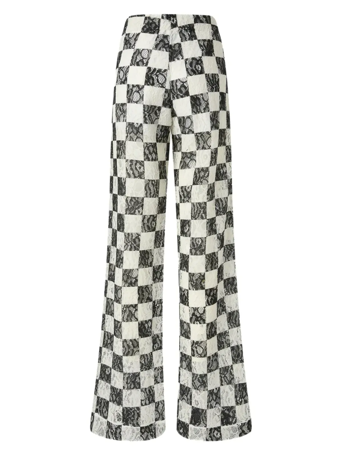 PINKO チェック柄のワイドパンツ - ホワイト - 画像2