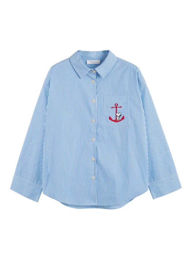 Chinti & Parker Chinti & Parker x Peanuts Snoopy Anchor パジャマセット ブルーの商品画像