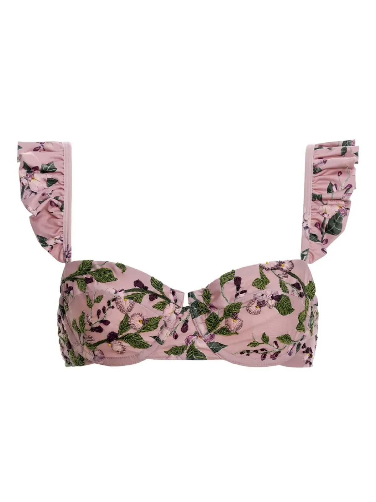 Agua By Agua Bendita Kiwi Wisteria bikini top - Pink - 画像1