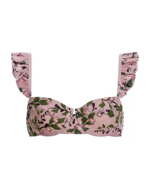 Agua By Agua Bendita Kiwi Wisteria bikini top - Pink - サムネイル1