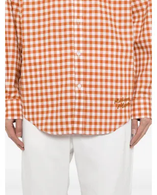 Maison Kitsuné ギンガムチェックシャツ - Orange - サムネイル5