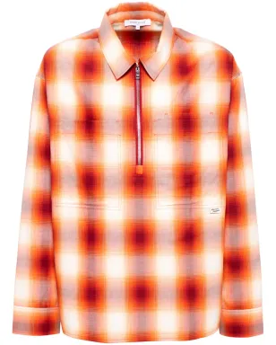 Maison Kitsuné チェック柄シャツ - オレンジ - サムネイル1