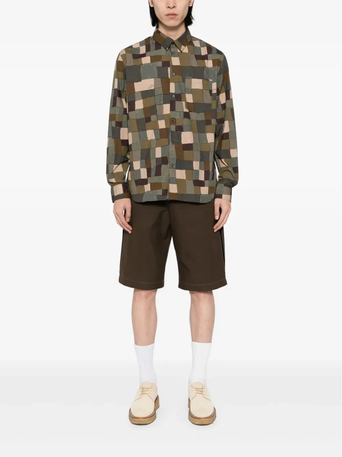 Maison Kitsuné 幾何学柄プリントシャツ - 画像2