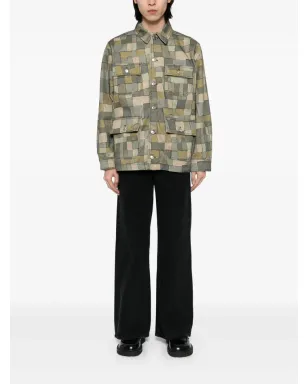 Maison Kitsuné ジオメトリックプリント シャツジャケット - グリーン - サムネイル2