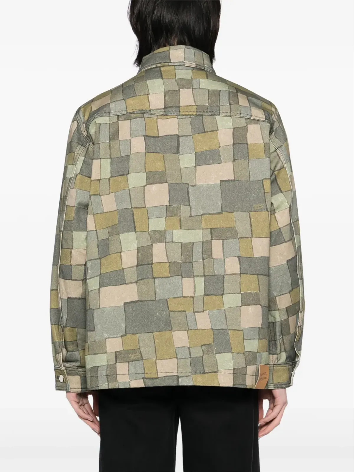 Maison Kitsuné ジオメトリックプリント シャツジャケット - グリーン - 画像4