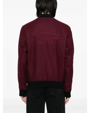 Maison Kitsuné ロゴ刺繍ボンバージャケット - サムネイル4