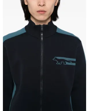 Maison Kitsuné ジップアップセーター - Blue - サムネイル5