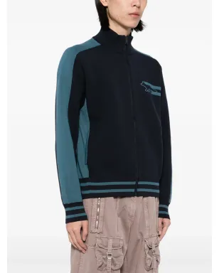 Maison Kitsuné ジップアップセーター - Blue - サムネイル3