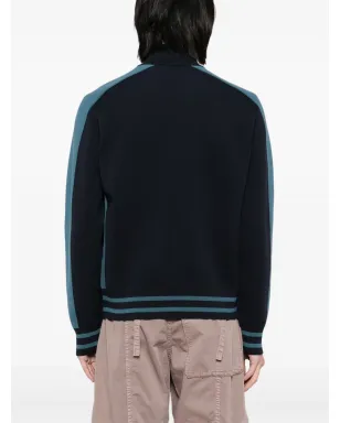 Maison Kitsuné ジップアップセーター - Blue - サムネイル4