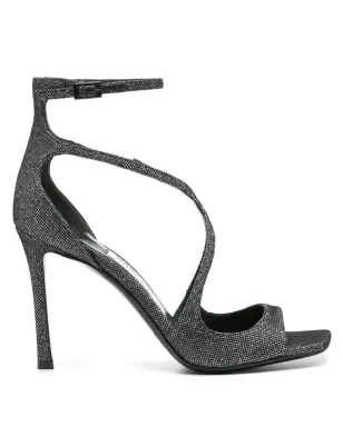 Jimmy Choo 95mm Azia サンダル - ブラック - サムネイル1