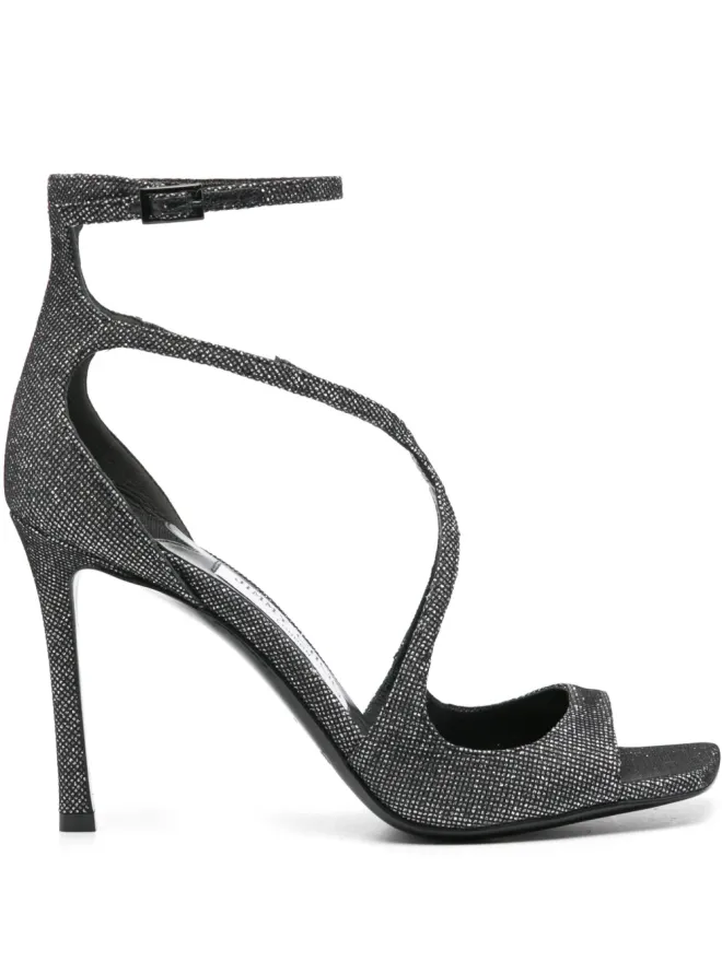 Jimmy Choo Jimmy Choo 95mm Azia サンダル - ブラックの商品画像