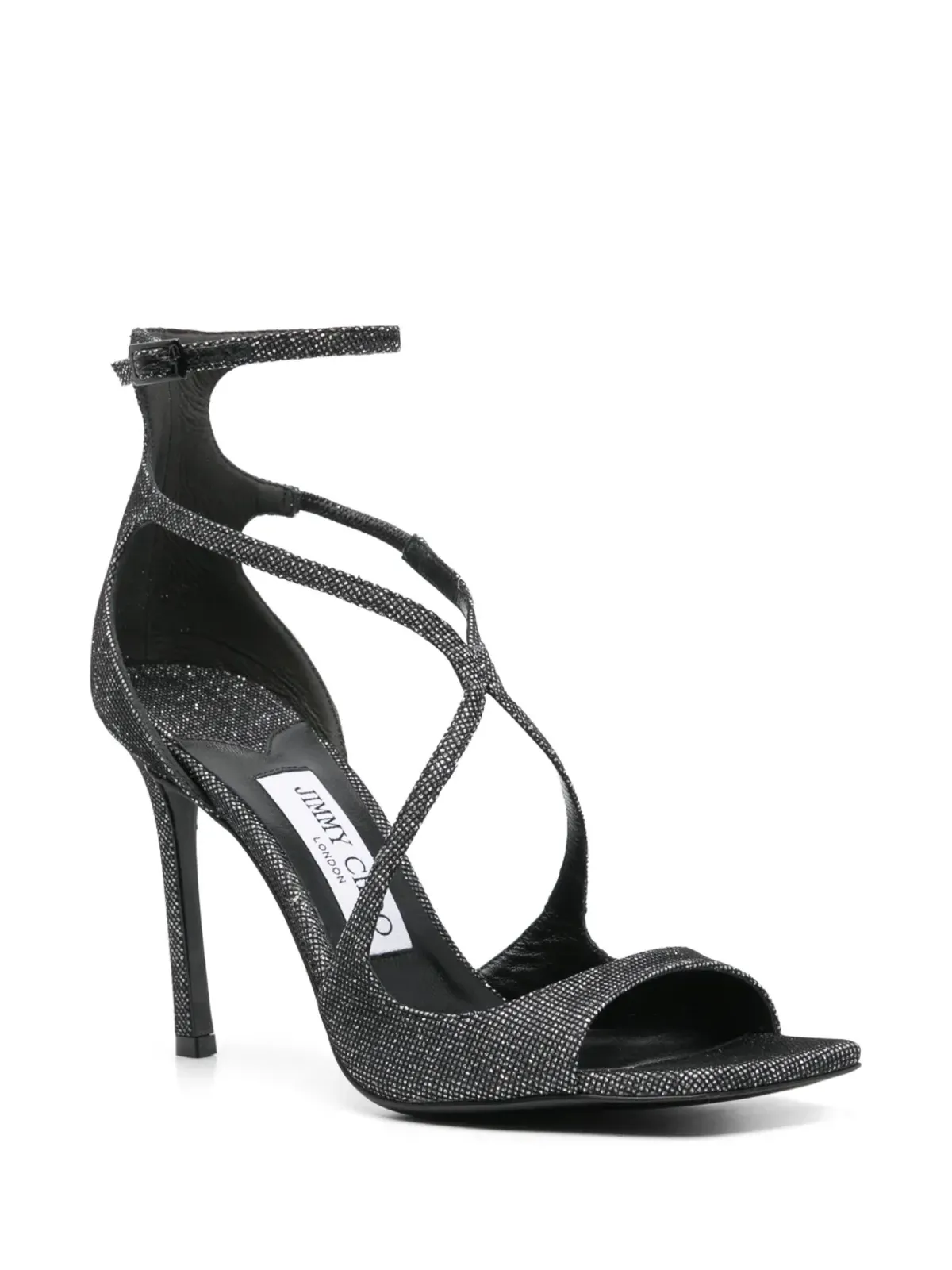 Jimmy Choo 95mm Azia サンダル - ブラック - 画像2