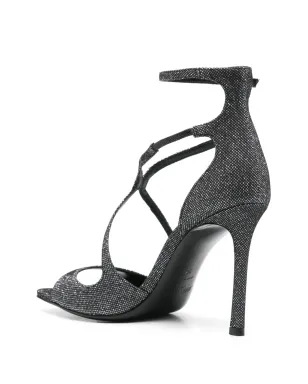 Jimmy Choo 95mm Azia サンダル - ブラック - サムネイル3
