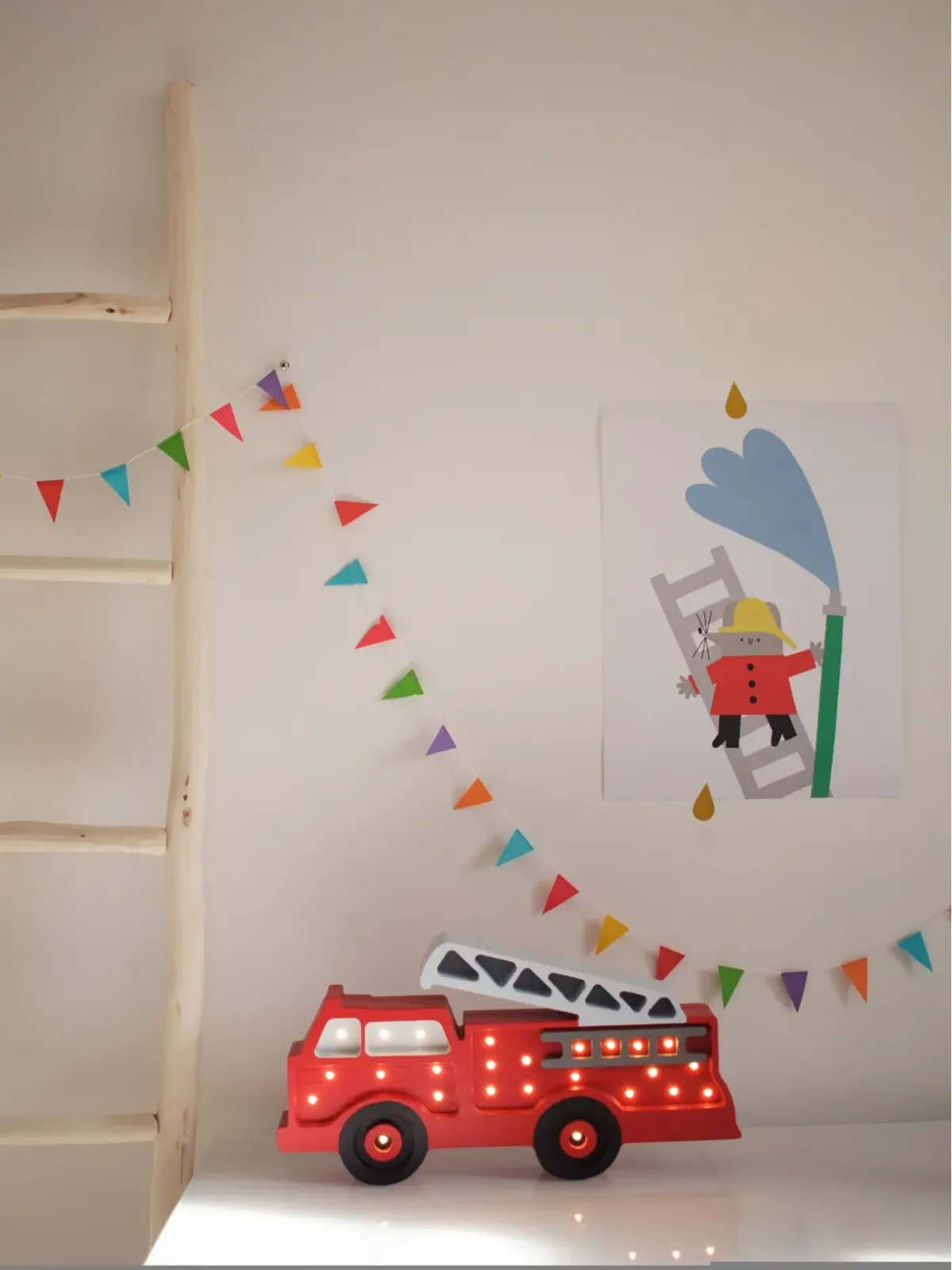 Little Lights ファイヤートラック ランプ - 画像4