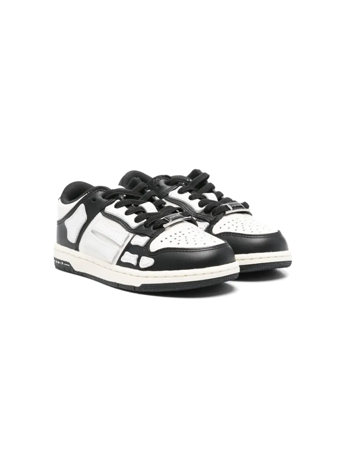 AMIRI KIDS スケル-トップ ロー スニーカー ブラック - 画像1