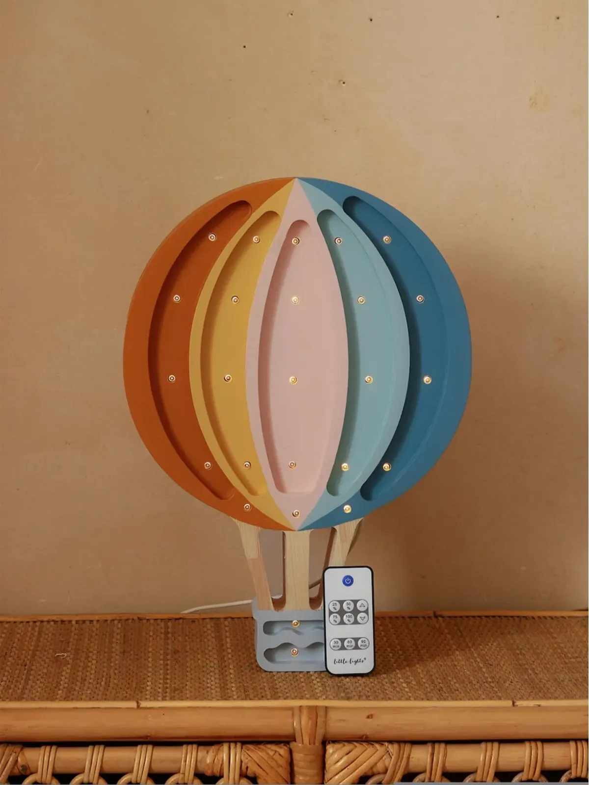 Little Lights ホットエアバルーン ランプ ピンク - 画像4
