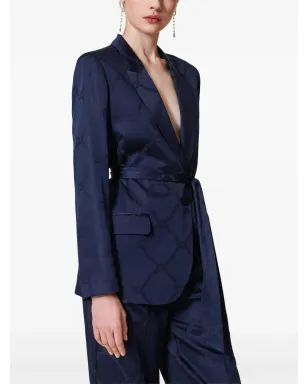 TWINSET ロゴジャカード ブレザー - ブルー - サムネイル3