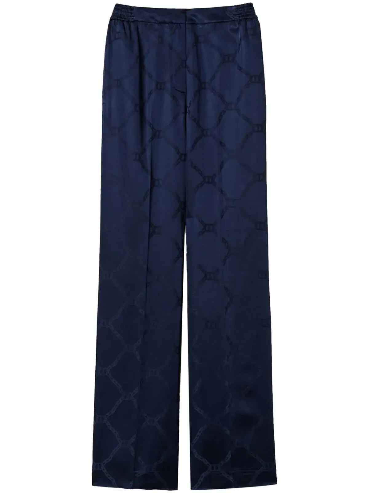 TWINSET オーバルTジャカード パラッツォパンツ - ブルー - 画像1