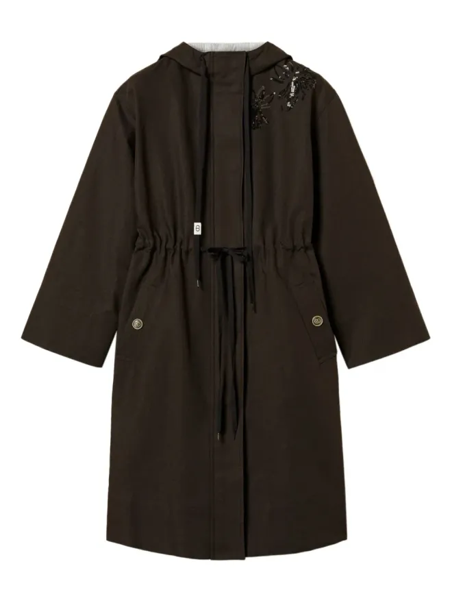 TWINSET TWINSET フード付きパークコート ブラックの商品画像
