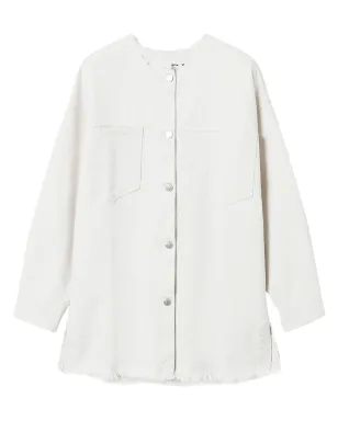 TWINSET オーガニックコットン ジャケット - ニュートラルカラー - サムネイル1