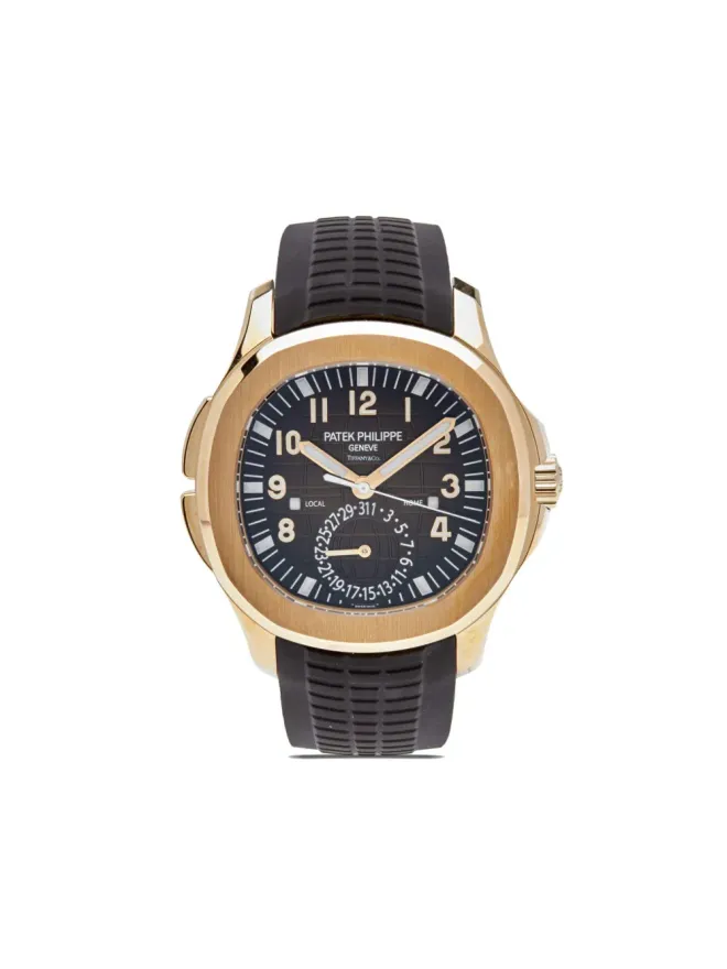 Patek Philippe Pre-Owned Patek Philippe Pre-Owned アクアノート Travel Time Tiffany & Co. - ブラウンの商品画像