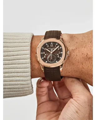Patek Philippe Pre-Owned アクアノート Travel Time Tiffany & Co. - ブラウン - サムネイル2