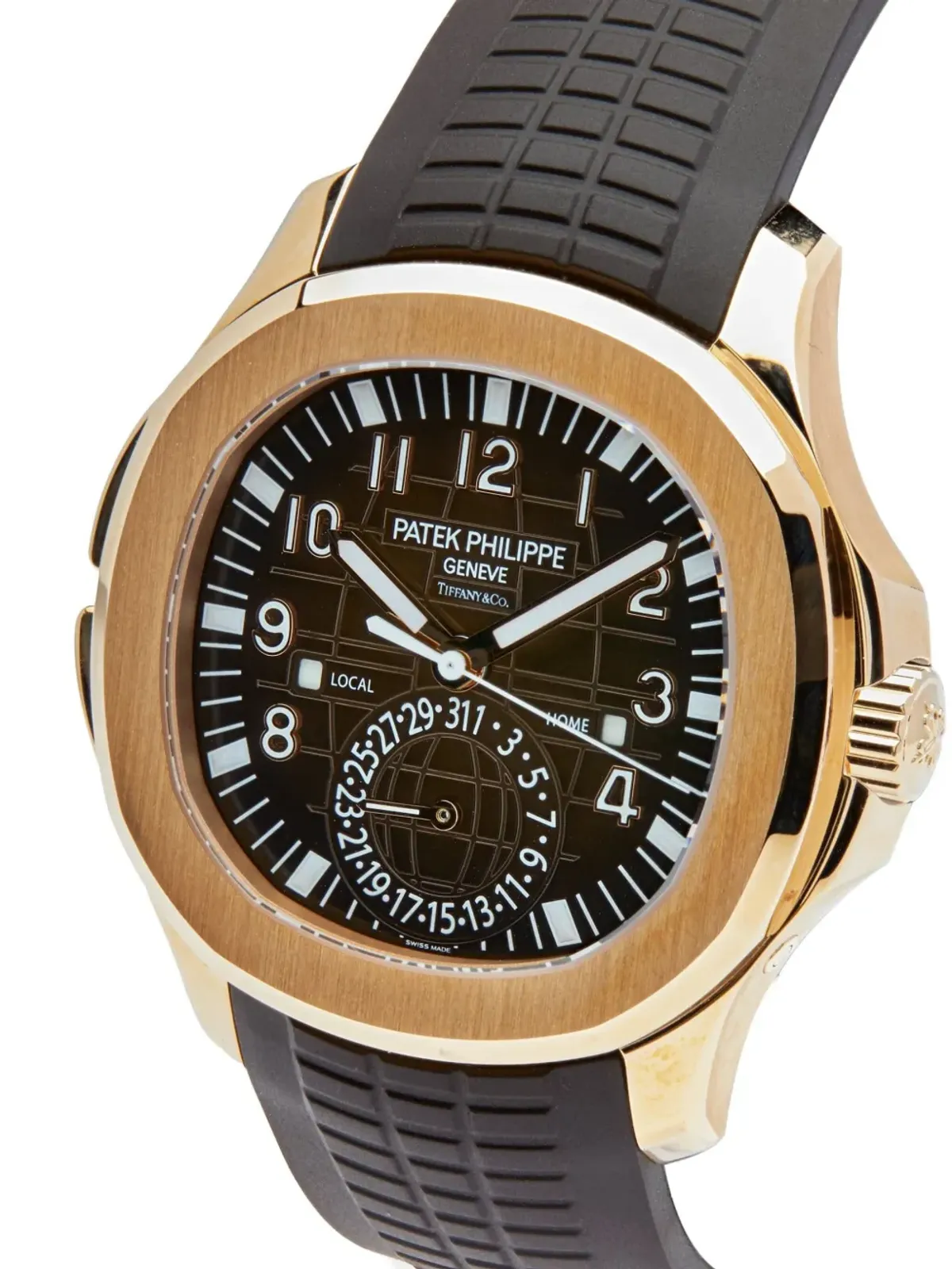 Patek Philippe Pre-Owned アクアノート Travel Time Tiffany & Co. - ブラウン - 画像3