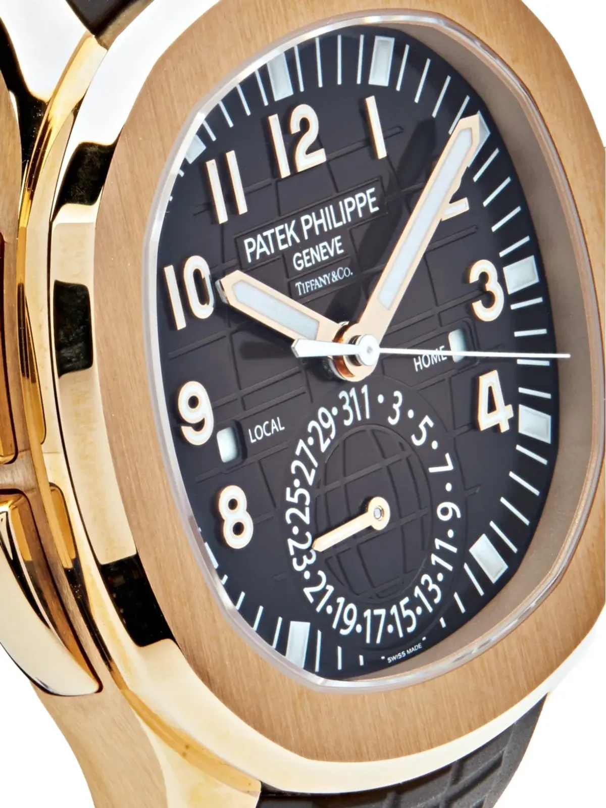 Patek Philippe Pre-Owned アクアノート Travel Time Tiffany & Co. - ブラウン - 画像4