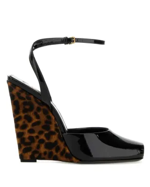Saint Laurent 110mm La Scandale サンダル - ブラック - サムネイル1