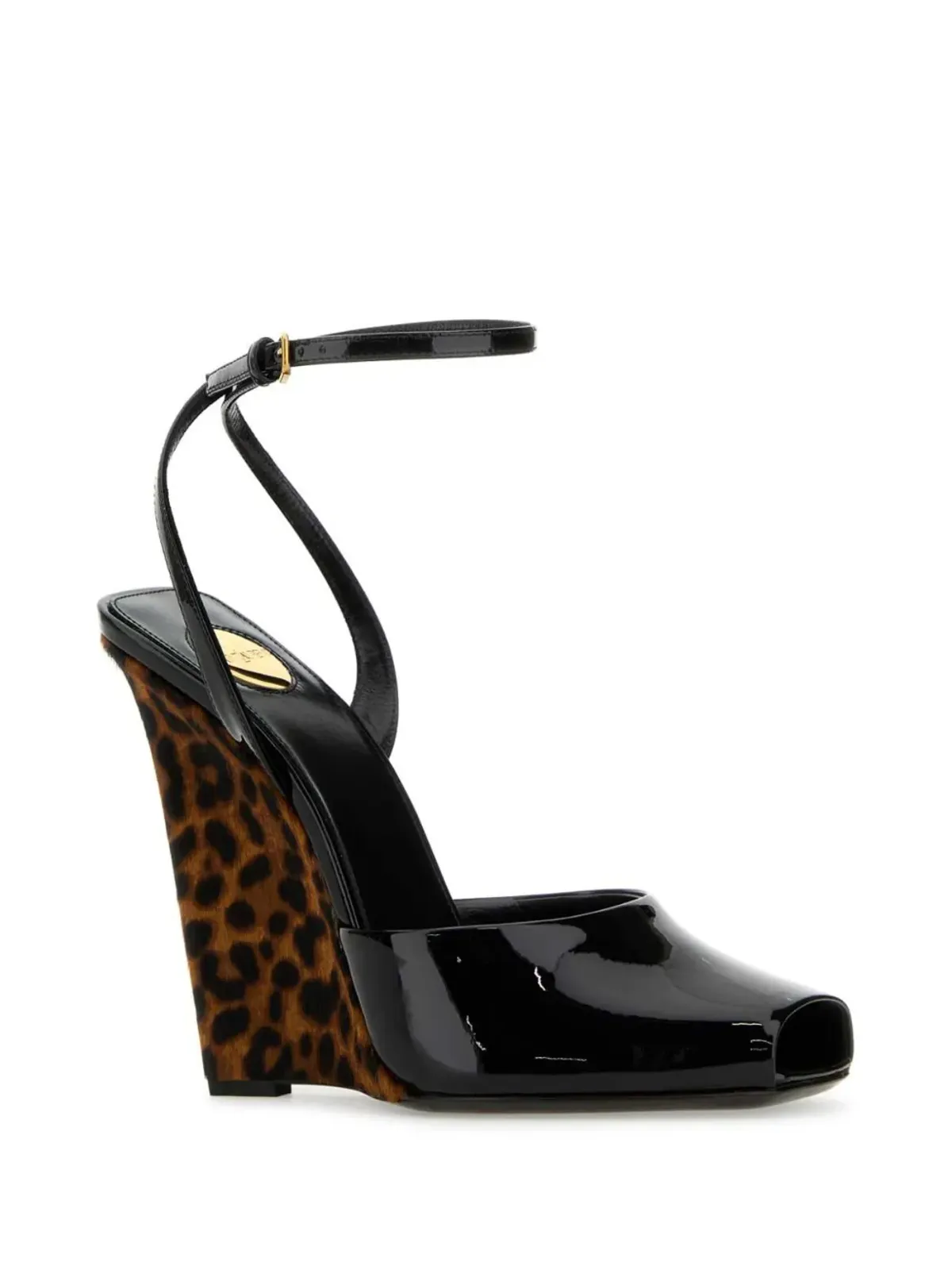 Saint Laurent 110mm La Scandale サンダル - ブラック - 画像2