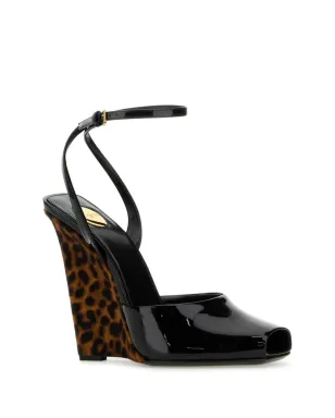Saint Laurent 110mm La Scandale サンダル - ブラック - サムネイル2