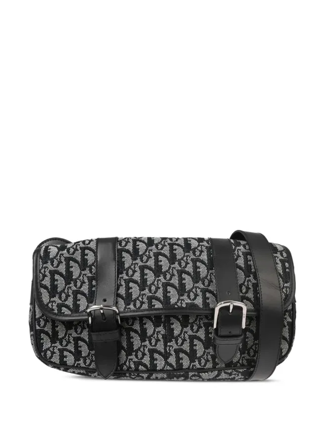 Christian Dior Pre-Owned Christian Dior ビンテージ 2003年 トロッター ショルダーバッグ ブラックの商品画像