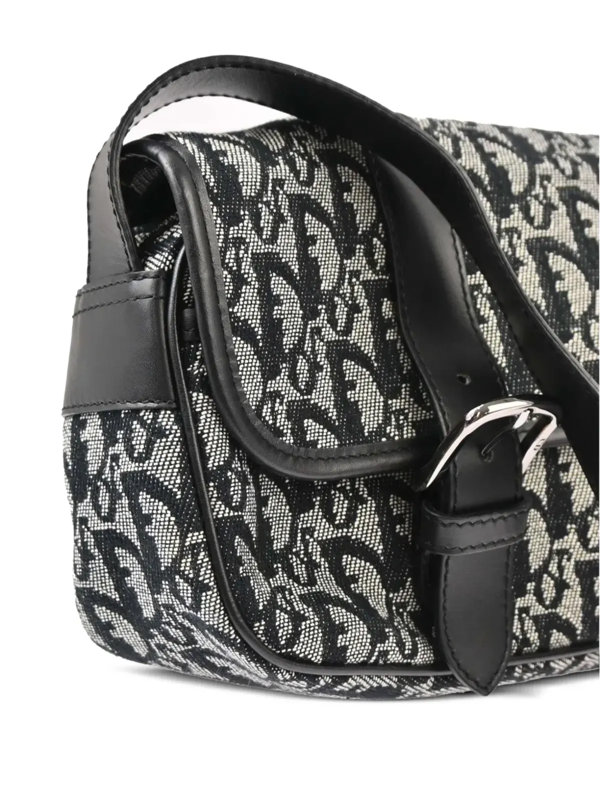 Christian Dior ビンテージ 2003年 トロッター ショルダーバッグ ブラック - 画像3