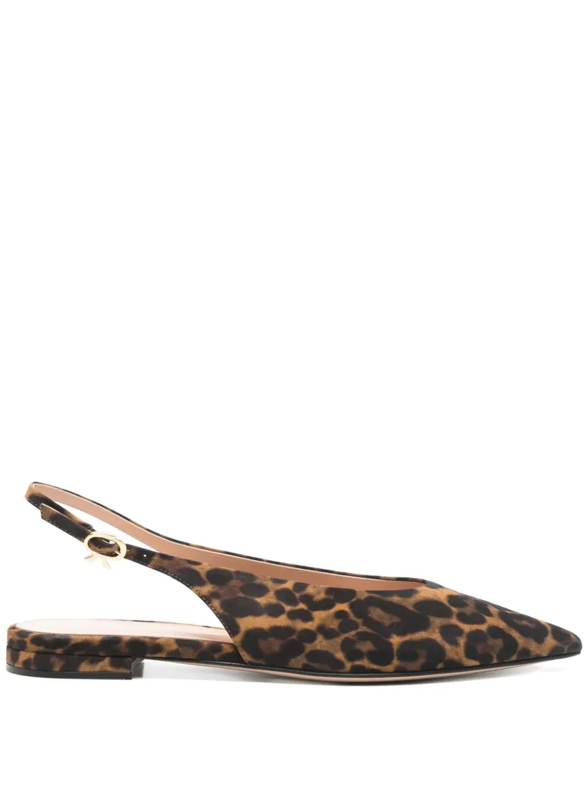 Gianvito Rossi Robbie バレエフラット ブラウン - 画像1