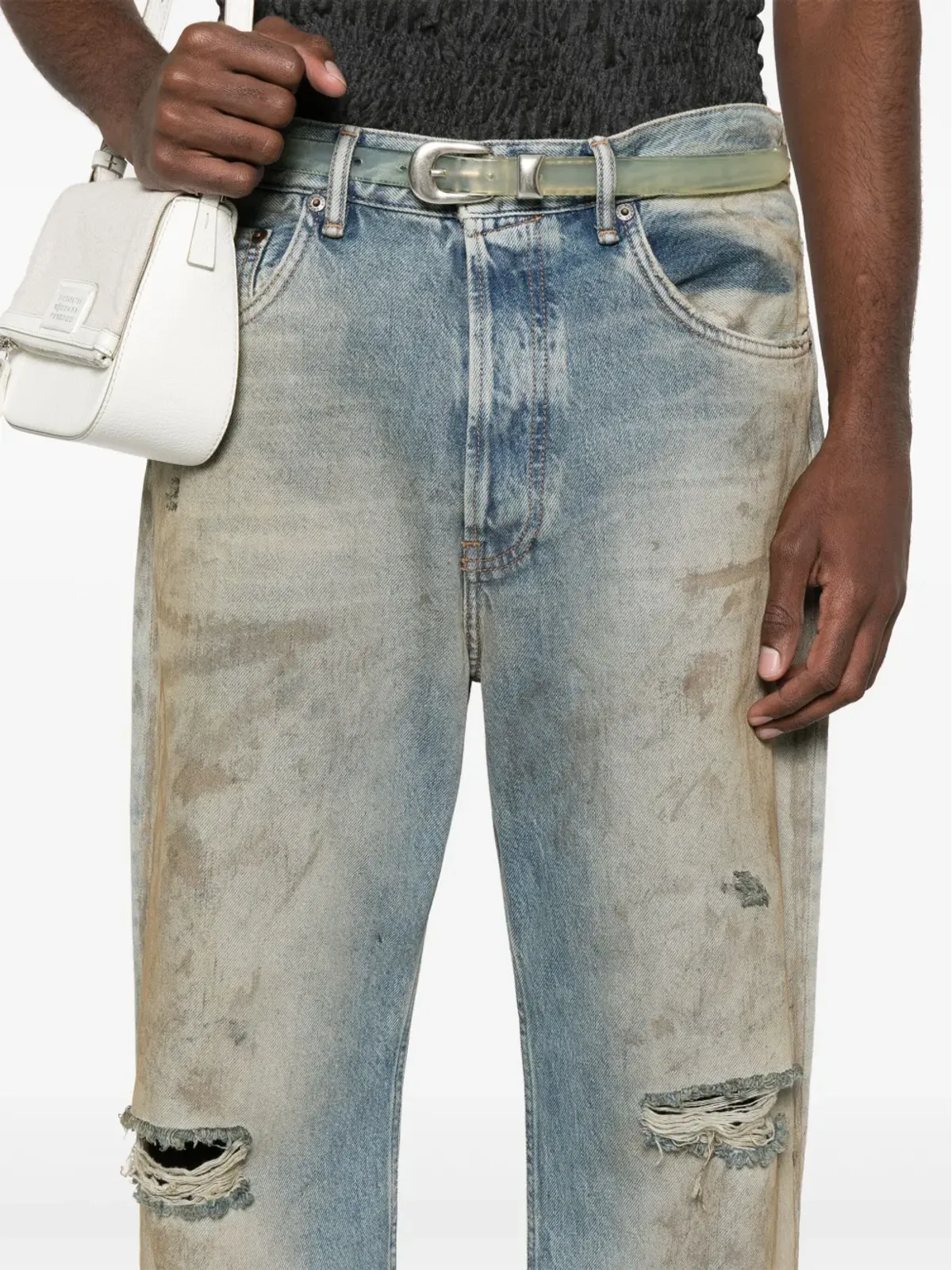Acne Studios ルーズカットジーンズ ブルー - 画像5