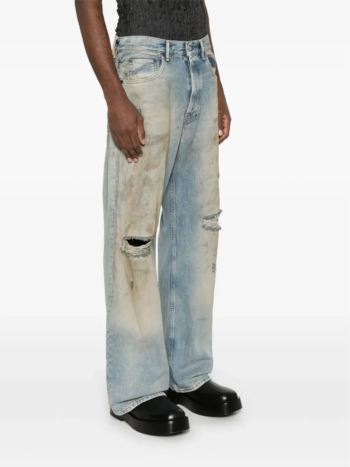 Acne Studios ルーズカットジーンズ ブルー - 画像3