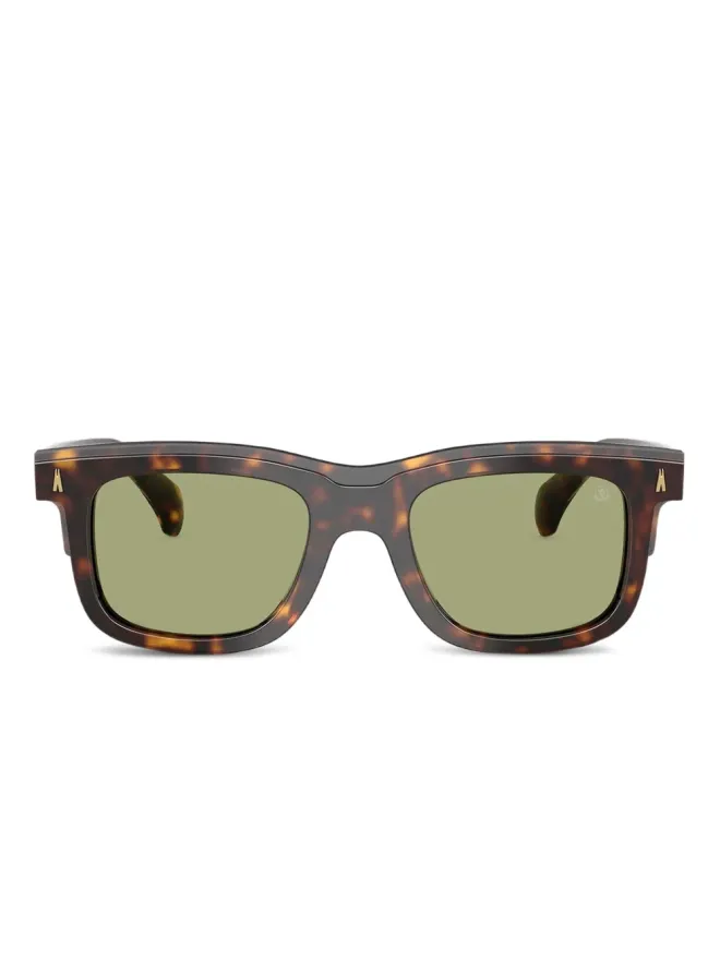 Moncler Eyewear Moncler Eyewear Claro tortoiseshell square-frame sunglasses - Brownの商品画像