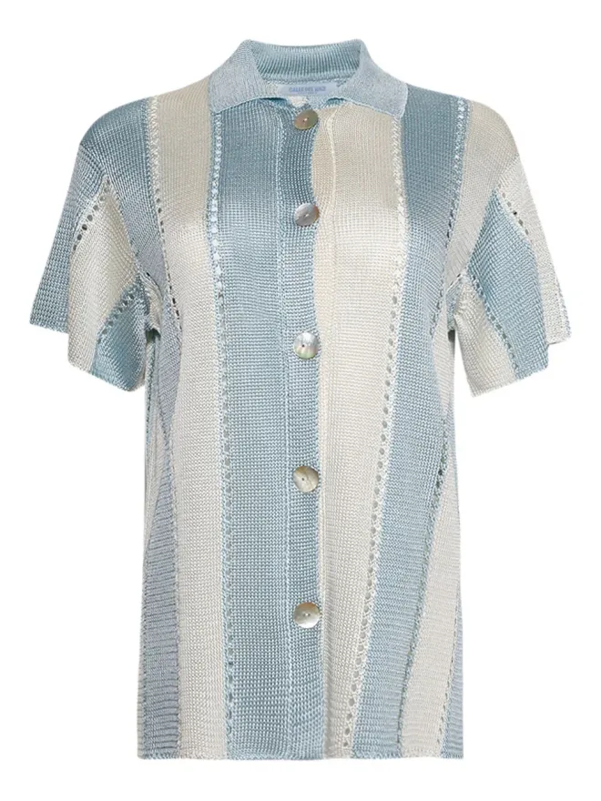 Calle Del Mar Calle Del Mar Cabanaストライプ半袖シャツの商品画像
