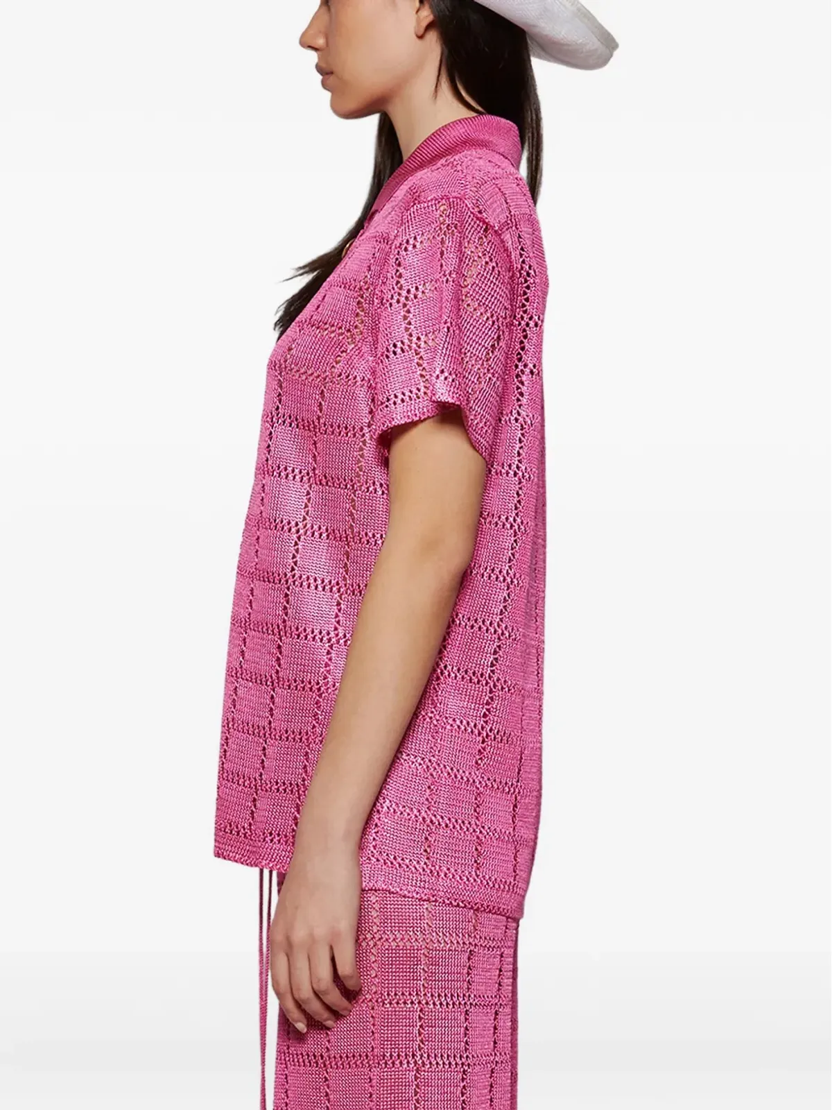 Calle Del Mar ショートスリーブ グリッド柄シャツ - 画像4