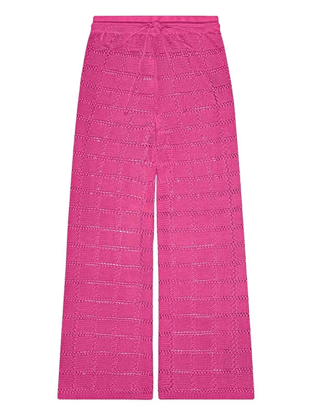 Calle Del Mar グリッド柄ドローストリングパンツ - 画像5