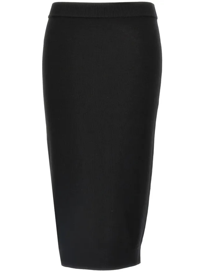 Saint Laurent Saint Laurent Mila ペンシルスカート - ブラックの商品画像