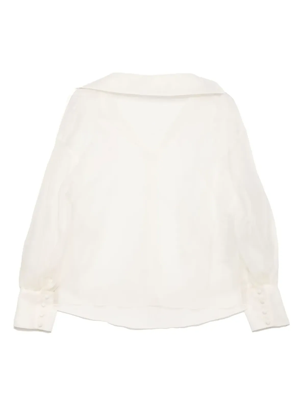 Isabel Sanchis シルク長袖シャツ - White - 画像2