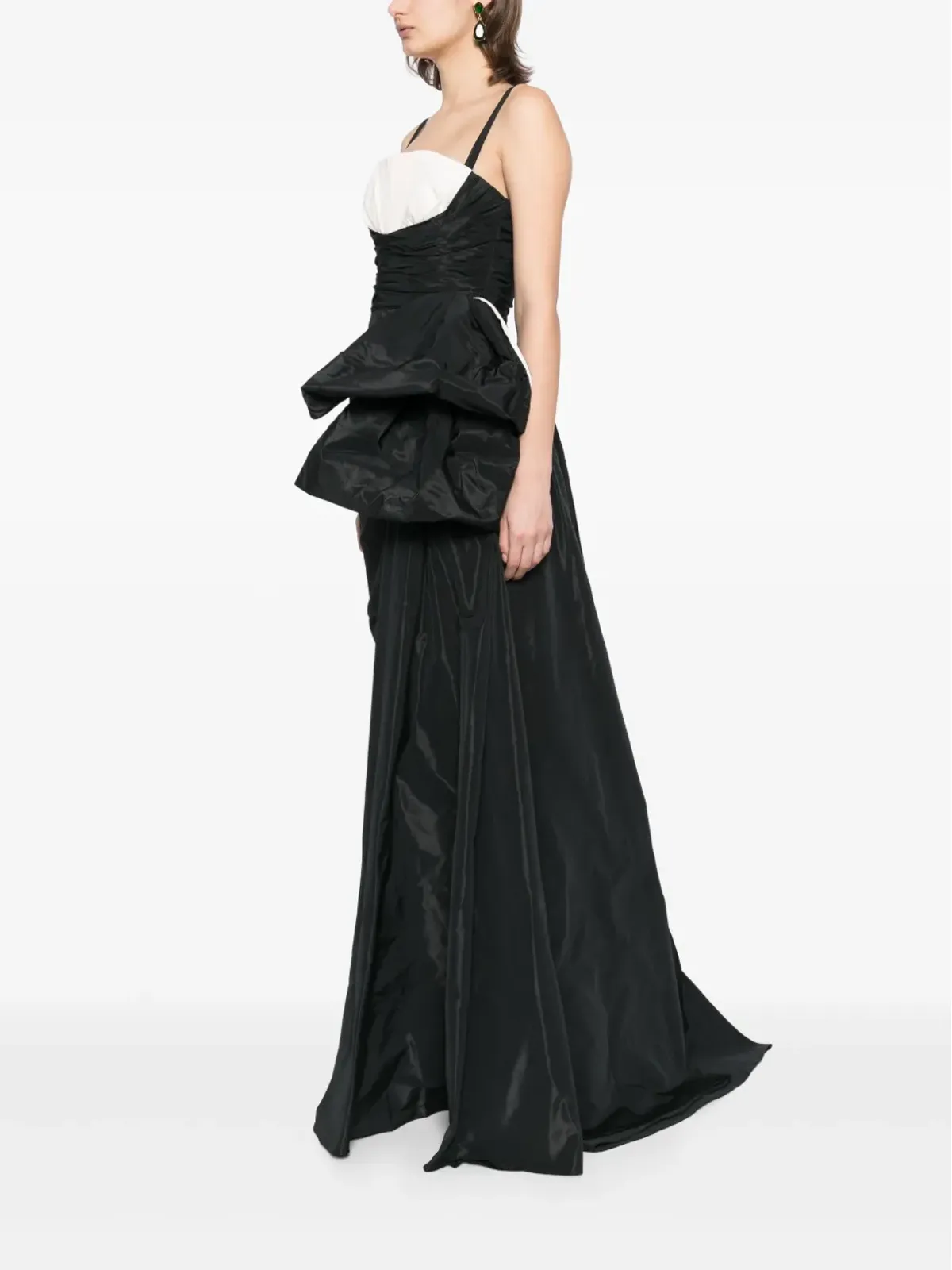 Zuhair Murad ドレープタフタイブニングドレス - 画像3