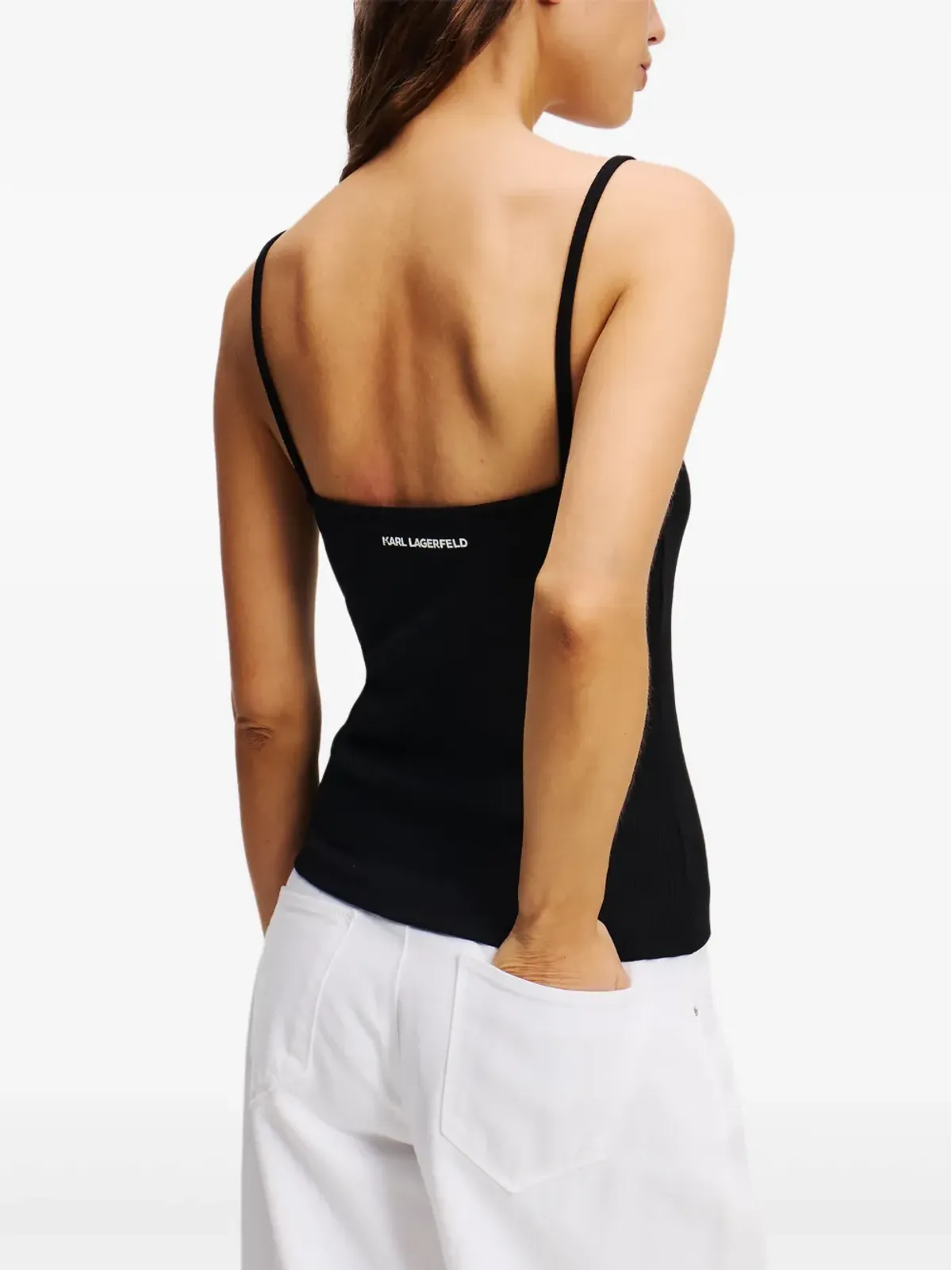 Karl Lagerfeld ロゴパッチトップ - 画像4