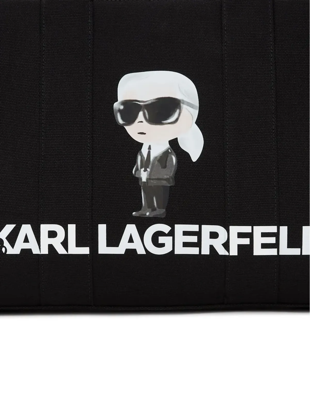 Karl Lagerfeld Ikon Aquarelle キャンバス トートバッグ - 画像4