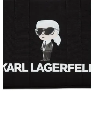 Karl Lagerfeld Ikon Aquarelle キャンバス トートバッグ - サムネイル4