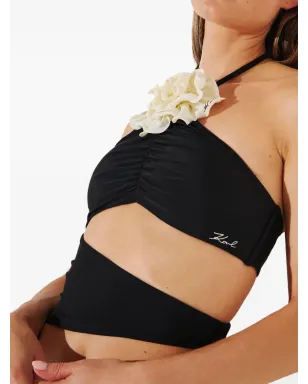 Karl Lagerfeld DNA花柄水着 - ブラック - サムネイル5